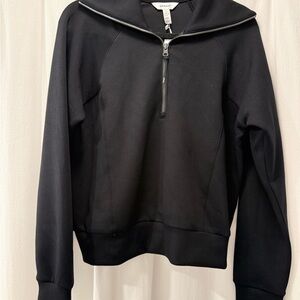 SPANX WOMEN's Black Zip-Up Sweater